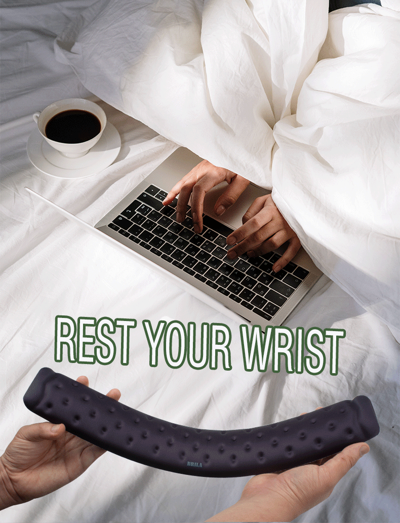 Repose-poignets ergonomique en mousse à mémoire de forme pour souris et clavier, coussin de soutien pour le travail de bureau et les jeux PC, soulagement des douleurs et de la fatigue